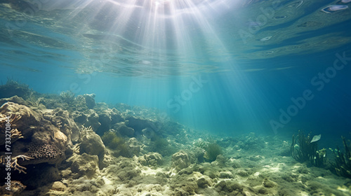 underwater view of the world high definition(hd) photographic creative image
