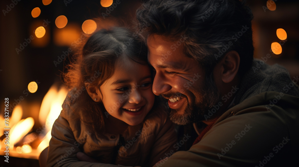 Small cute mixed race kid daughter embrace loving black dad smiling bonding sit on sofa, happy affectionate african american family single father and little child girl hugging enjoy moments of love Small cute mixed race kid daughter embrace loving black dad smiling bonding sit on sofa, happy affectionate african american family single father and little child girl hugging enjoy moments of love