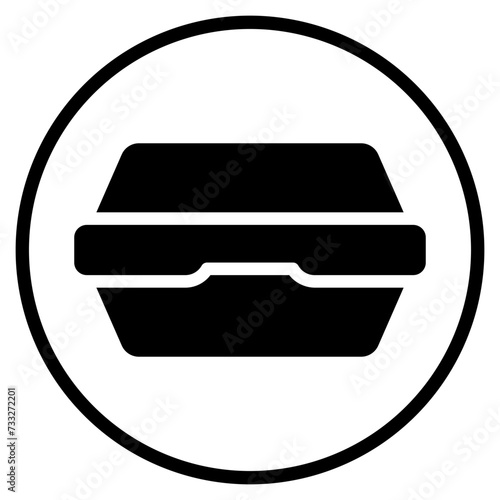 lunchbox glyph icon
