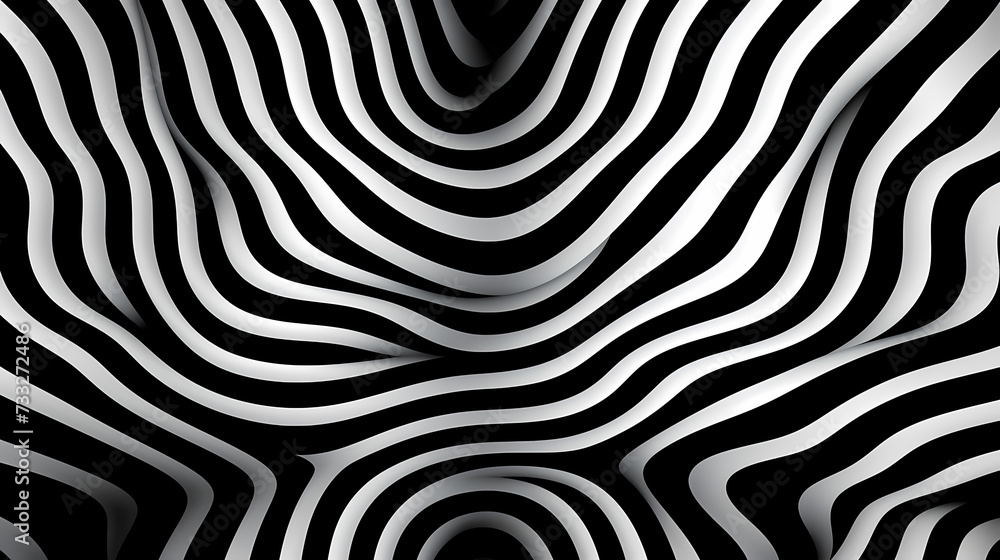 Optical illusion, charming abstract pattern background