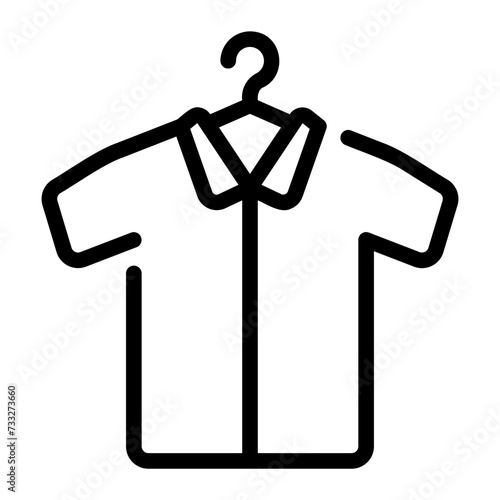 get dressed line icon