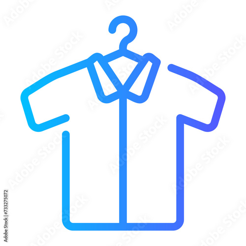 get dressed gradient icon