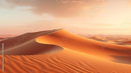 Sand dunes in the desert © tbralnina