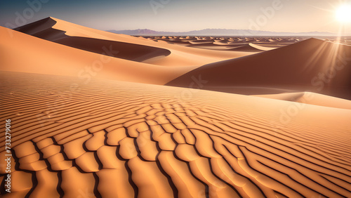 illustration of dunes in the desert