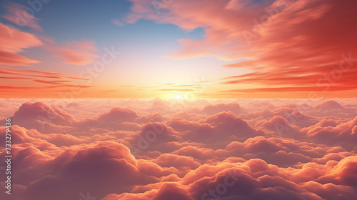 sky at sunset high definition(hd) photographic creative image