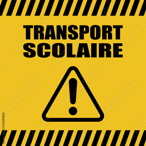 Logo transport scolaire. photo