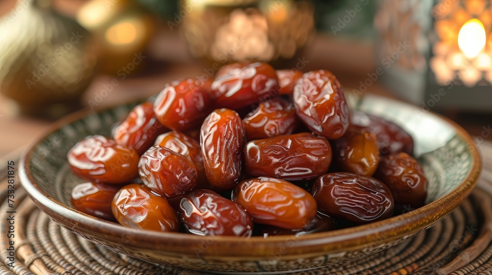 Dried dates fruit can be use for ramadan kareem background, iftar, eid mubarak, islamic event. Dried dates fruit can be use for ramadan kareem background, iftar, eid mubarak, islamic event.