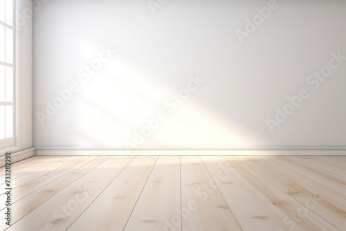 Light background, wooden floor, empty room.
