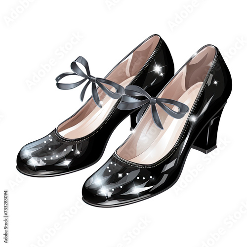 Tap shoes isolated on transparent background
