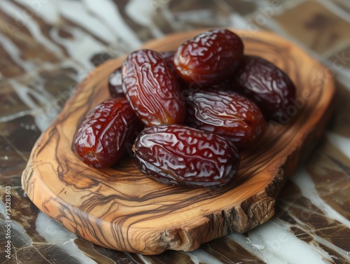 Dried dates fruit can be use for ramadan kareem background, iftar, eid mubarak, islamic event.