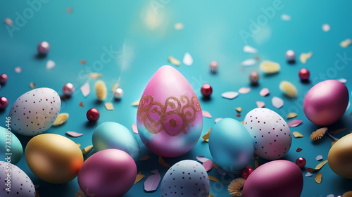 Easter background, background with copy space