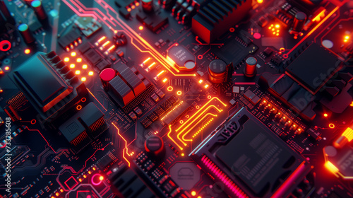 close up of electronic circuit board © Aku Creative