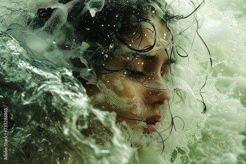 woman in the water: overwhelmed and struggling 4