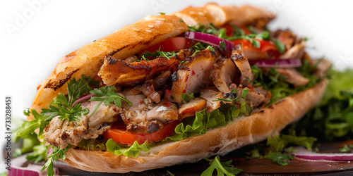 Kebab Burger sandwich Generative Ai