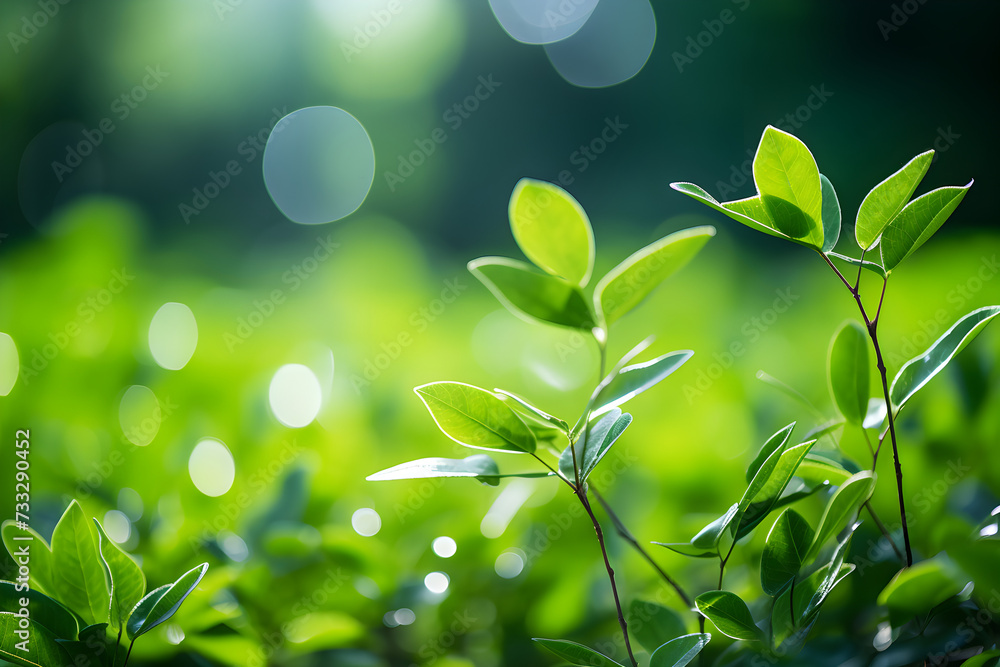 An unidentified green broad-leaved plant growing luxuriantly in the field An unidentified green broad-leaved plant growing luxuriantly in the field