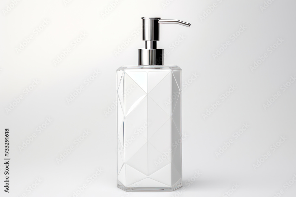 Clean and Clear: Hygiene Care Bottle with Pump Dispenser - 3D Medical Illustration on Transparent Background Clean and Clear: Hygiene Care Bottle with Pump Dispenser - 3D Medical Illustration on Transparent Background