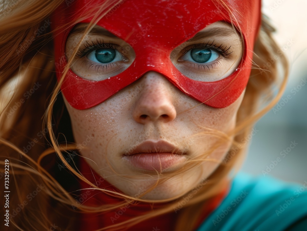 Obraz premium Superhero Girl Stylized