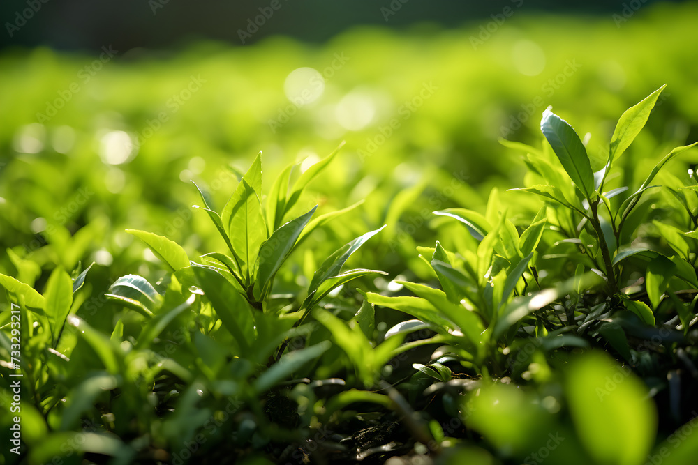 A close-up shot of an unidentified plant with cute red ears that was planted in the ground on a bright, clear day. A close-up shot of an unidentified plant with cute red ears that was planted in the ground on a bright, clear day.