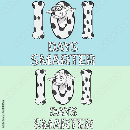 101 Days Of School Dalmatian Dog,
Dalmatian 100th Day Of School, 
Dalmatian 100th Day Of School png,
Dalmatian 100th Day Of School SVG.
Ai file.