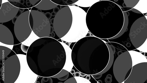 Black & White Circles Background