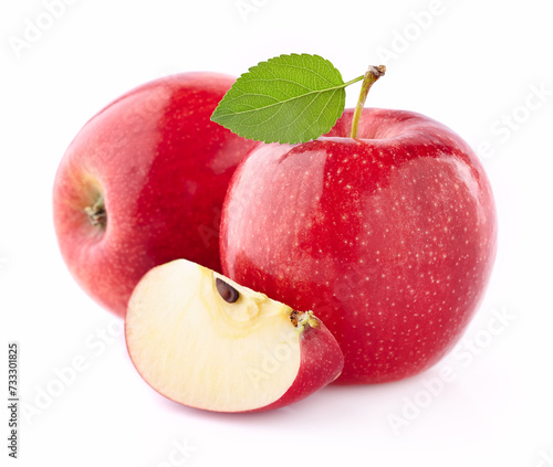 Apples in closeup
