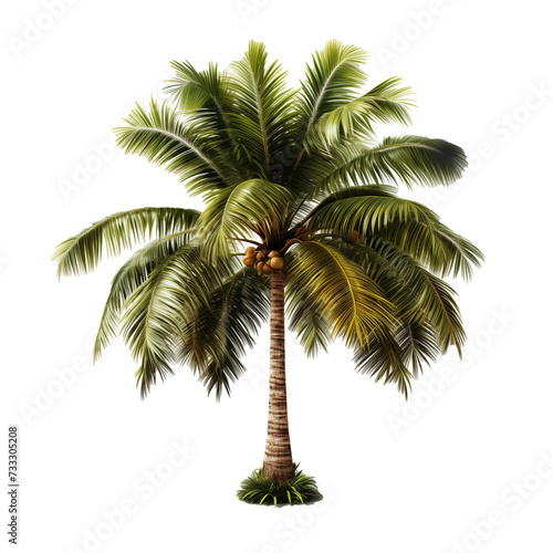 Palm on a transparent background.