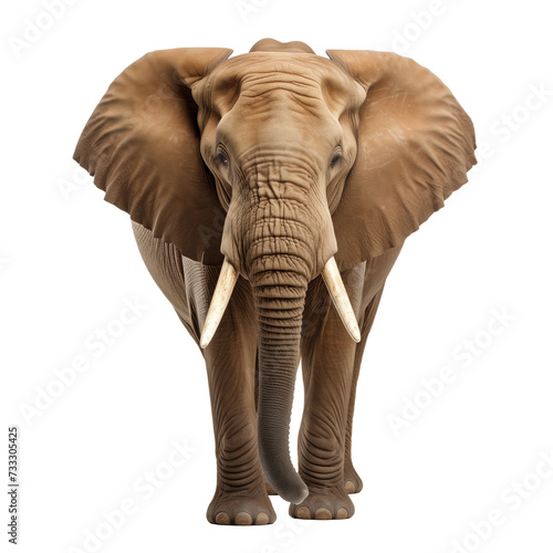 Elephant on transparent background.