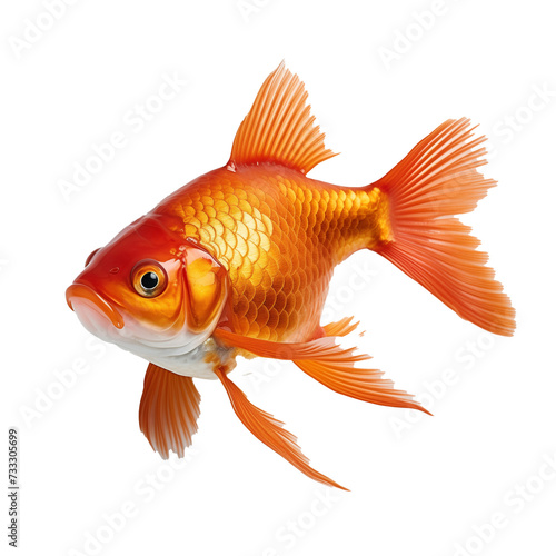 Goldfish a transparent background.