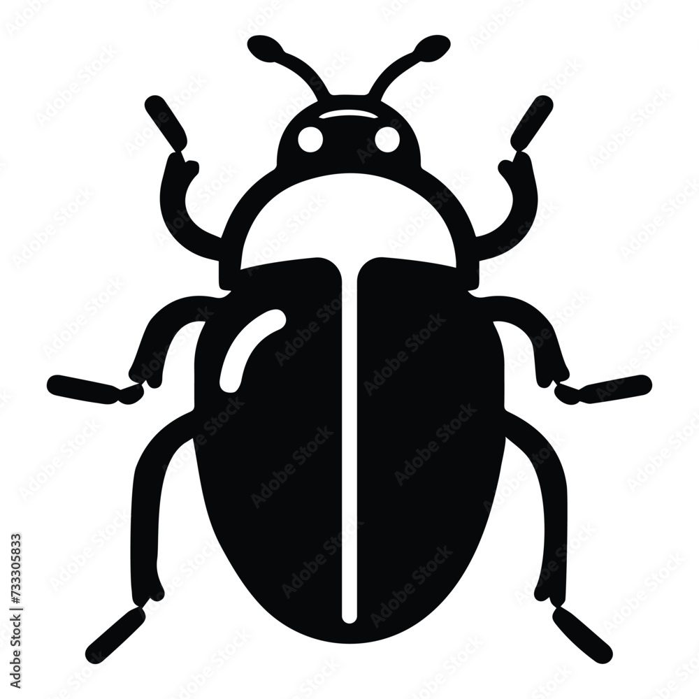 Bug Flat Icon Isolated On White Background Bug Flat Icon Isolated On White Background