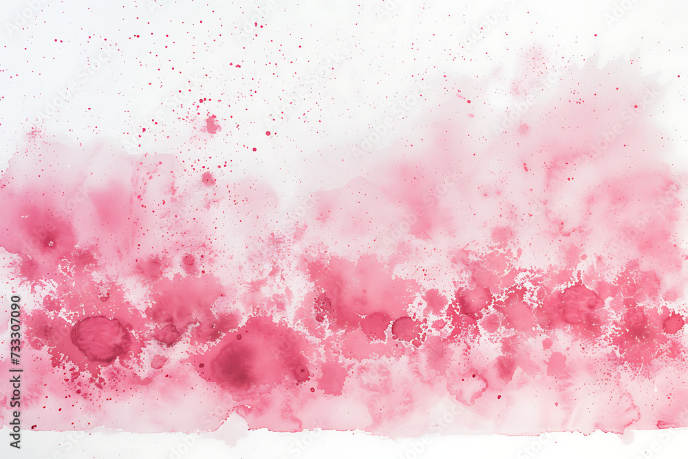 a pink powder background on a white background in