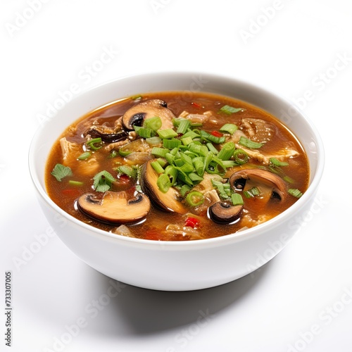 Hot and sour soup closeup © Asha.1in