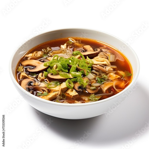 Hot and sour soup closeup © Asha.1in