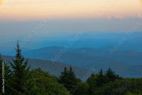 Sunset in the Appalachian Mountains