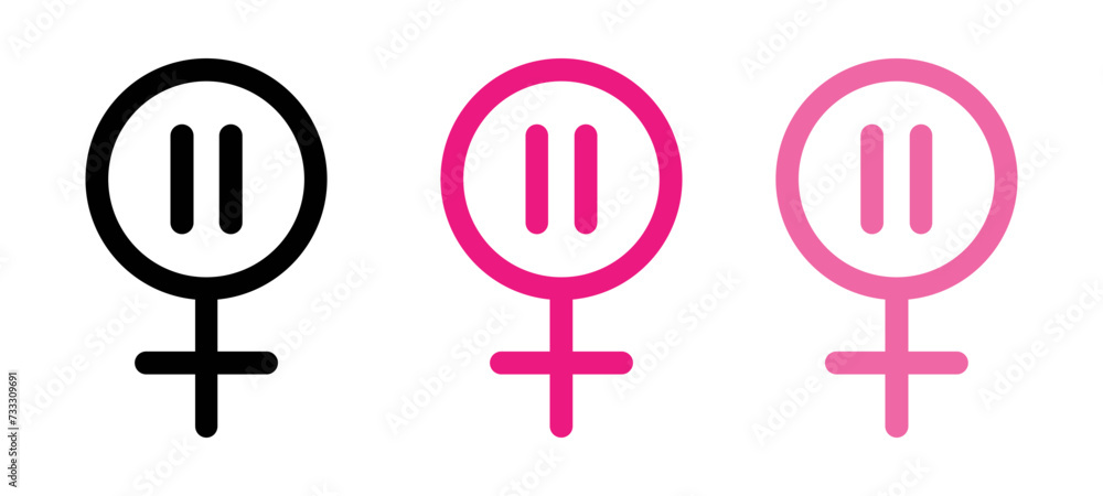 Obraz premium Menopause outline icon collection or set. Menopause Thin vector line art
