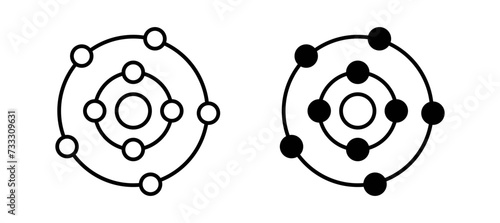 Antioxidant rich food outline icon collection or set. Antioxidant rich food Thin vector line art