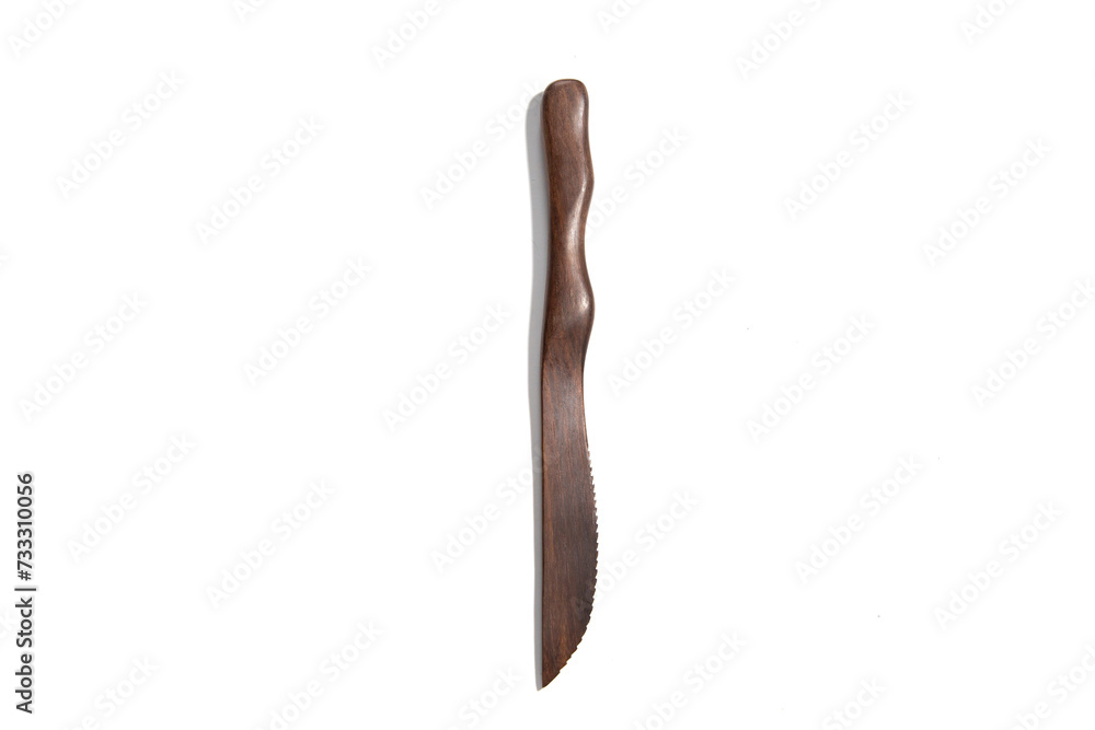 cutlery made of wood in white background cutlery made of wood in white background