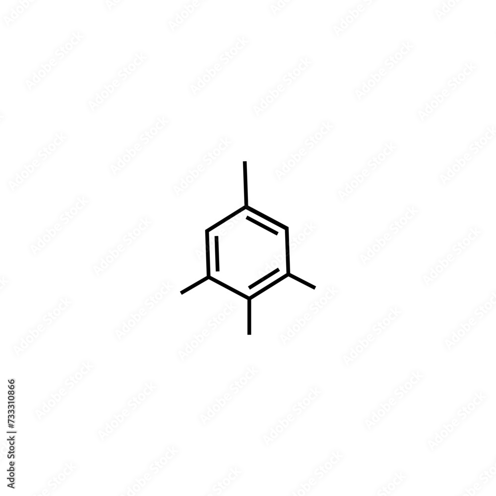 Collection of different molecular model icons isolated on a white ...