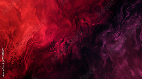 Crimson Chaos: Abstract Marbled Artwork