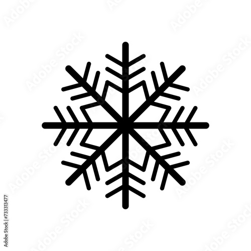 snowflake icon vector 