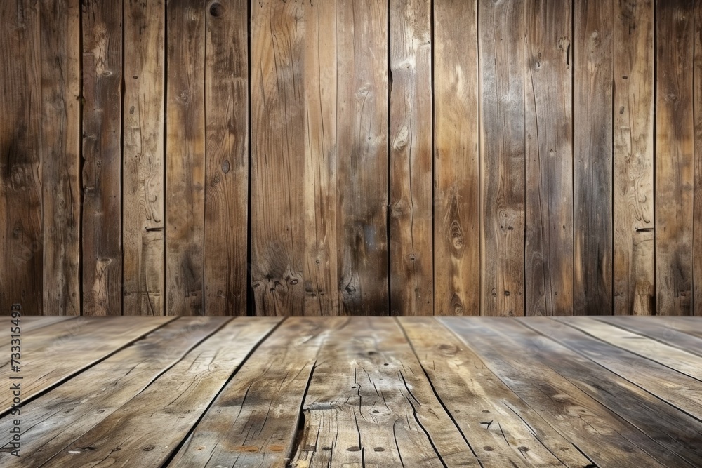 wooden background in soft light.