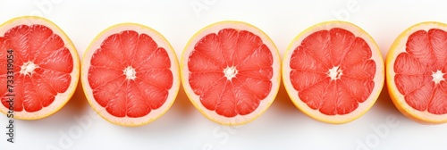 grapefruit on a white background