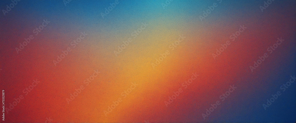 © Random_Mentalist - Blue red yellow gradient grainy background, blurred colors noise textured banner design, © Random_Mentalist - Blue red yellow gradient grainy background, blurred colors noise textured banner design,