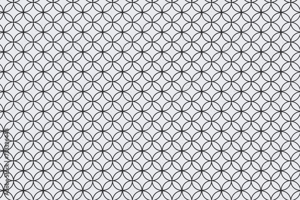 Fototapeta premium Abstract background with circles .And white backdrop