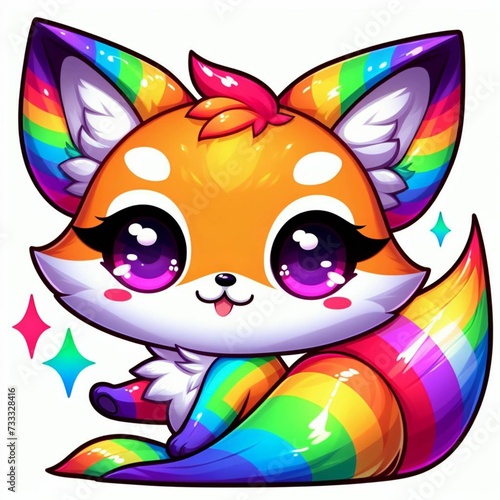 Rainbow fox