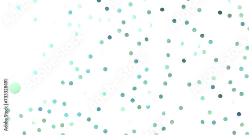 Tela Colorful confetti on white background