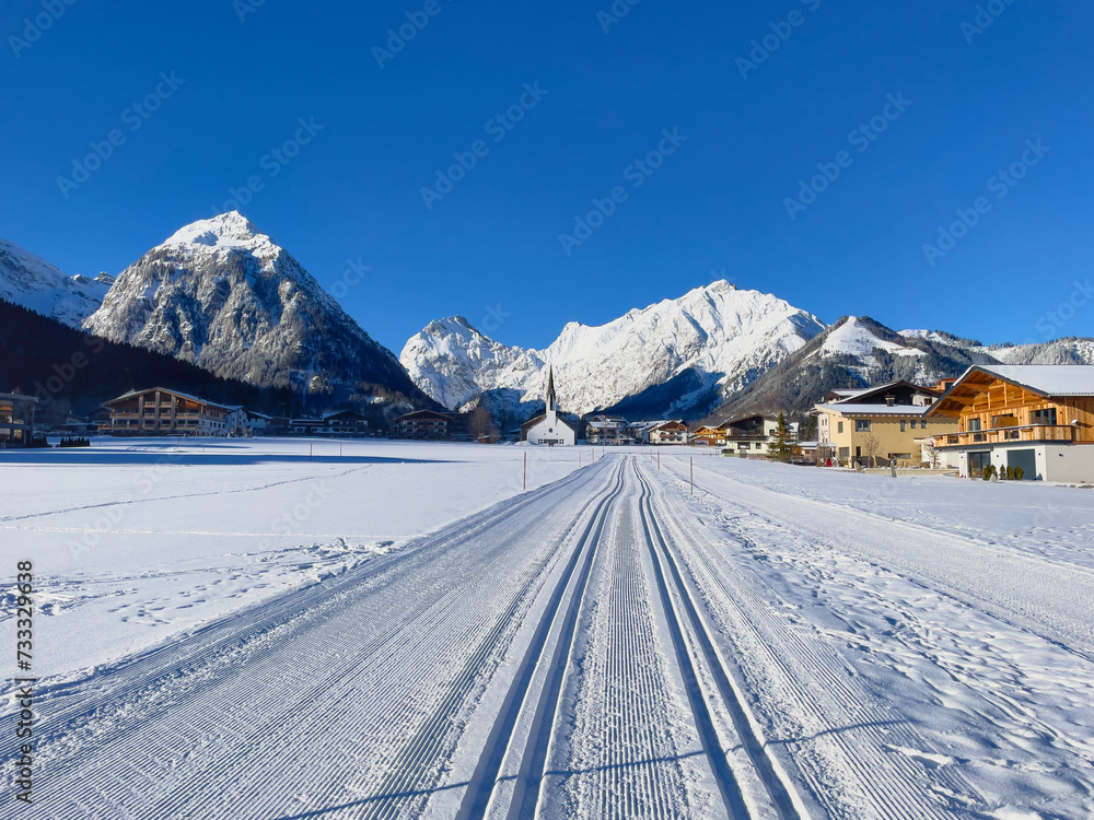 Cross-country ski trail in Pertisau am Achensee