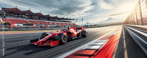 Obraz na płótnie Motorsport speed cars race concept. w salonie