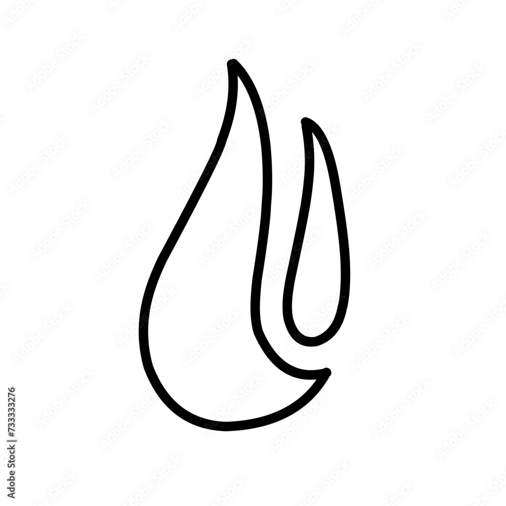 fire icons in line style,flame of various shapes, bonfire vector illustration fire icons in line style,flame of various shapes, bonfire vector illustration