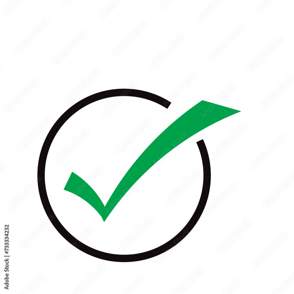 Check mark vector icons. Checklist icon symbol isolated Check mark vector icons. Checklist icon symbol isolated