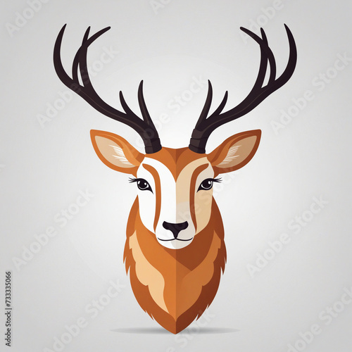 Flat logo illustration of Antelope